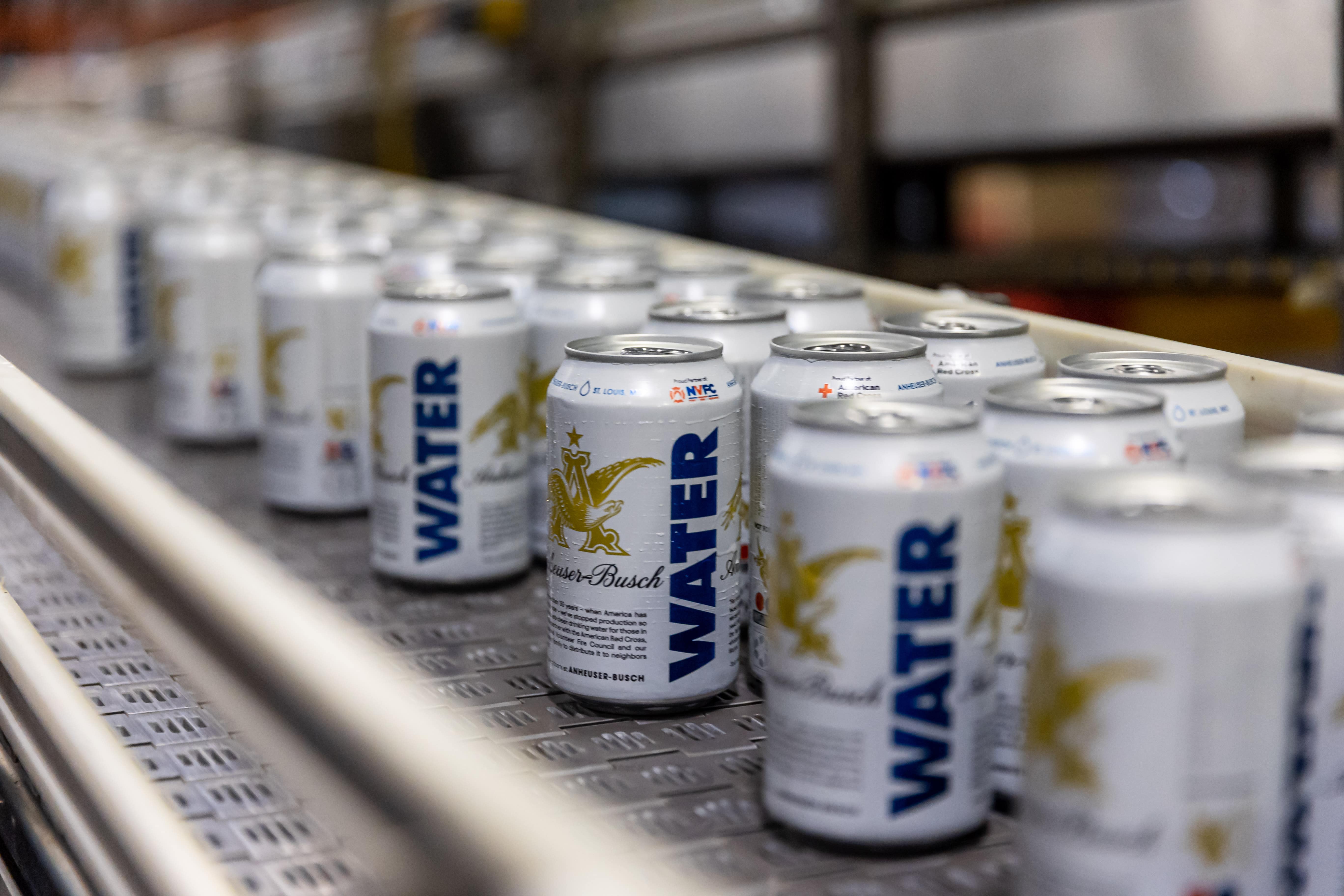 AnheuserBusch Delivering 50,000 Cans of Emergency Drinking Water to